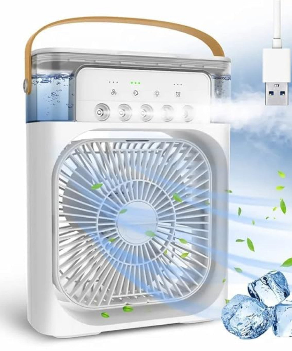 Mini Cooler for Room Cooling Mini AC Portable Mini Fan Artic Cooler with 7 Colors LED Light